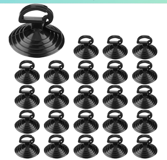Black suction cups(24 in a pack)